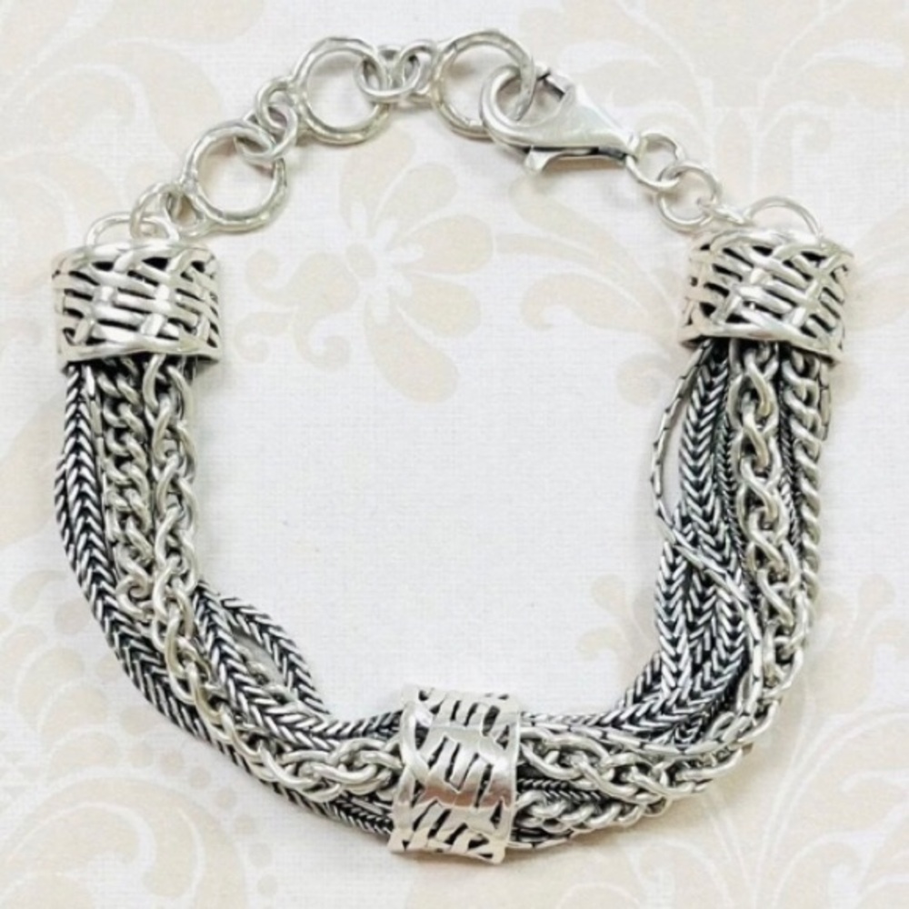 Vintage Silpada Talk of the Town Sterling Silver Bracelet B1702
